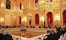 Заседание Совета при Президенте Российской Федерации по реализации приоритетных национальных проектов и демографической политике.