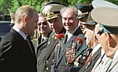 President Putin and WWII veterans.