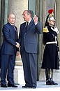 President Putin and French President Jacques Chirac.