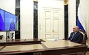 Встреча с временно исполняющим обязанности губернатора Ярославской области Михаилом Евраевым (в режиме видеоконференции).