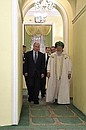 Во время посещения Первой уфимской соборной мечети.