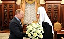 Владимир Путин поздравил Патриарха Московского и всея Руси Кирилла с Днём интронизации.