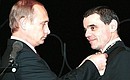 Награждение Константина Райкина орденом «За заслуги перед Отечеством» IV степени.