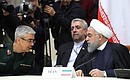 Президент Ирана Хасан Рухани (справа) на трёхсторонней встрече глав государств – гарантов Астанинского процесса содействия сирийскому урегулированию.