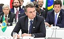 Президент Бразилии Жаир Болсонаро на встрече глав государств и правительств стран – участниц БРИКС.