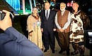 With Prime Minister of India Narendra Modi during a tour of the Far East Street exhibition.