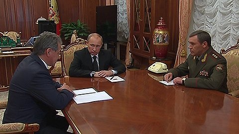 Рабочая встреча с Министром обороны Сергеем Шойгу