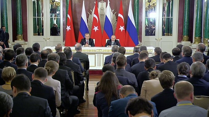 Совместная пресс-конференция с Президентом Турции Реджепом Тайипом Эрдоганом