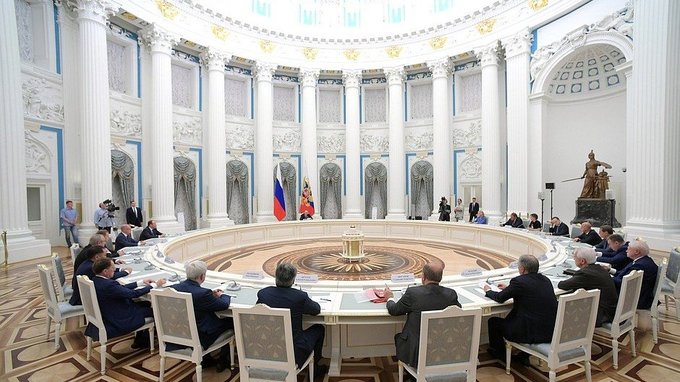 Встреча с руководством Госдумы и главами фракций