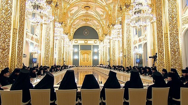 Выступление на встрече с участниками Архиерейского собора Русской православной церкви