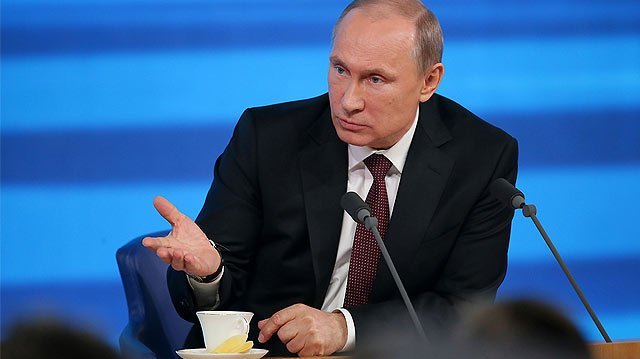 News conference of Vladimir Putin