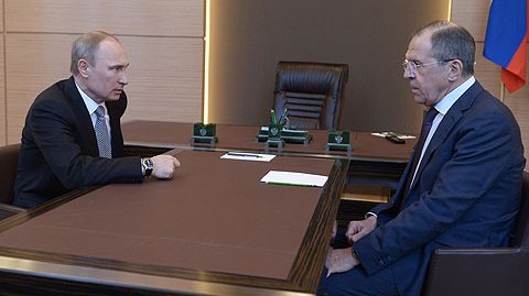 Рабочая встреча с Министром иностранных дел Сергеем Лавровым