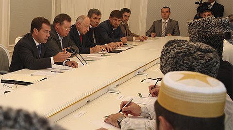 Вступительное слово на встрече с муфтиями и руководителями регионов Северного Кавказа