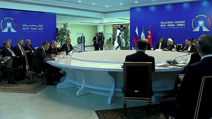Встреча с Президентом Ирана Хасаном Рухани и Президентом Турции Реджепом Тайипом Эрдоганом