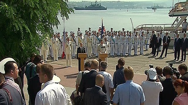 Выступление на праздновании Дня Военно-Морского Флота Российской Федерации и Дня флота Украины