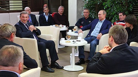 Встреча с российскими хоккеистами и авторами фильма «Легенда № 17»
