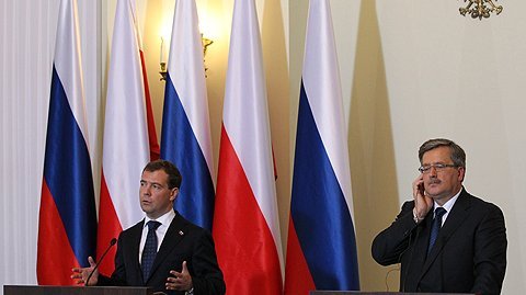 Совместная пресс-конференция с Президентом Польши Брониславом Коморовским