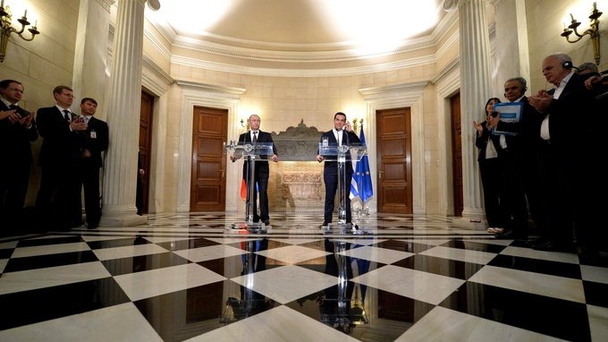 Совместная пресс-конференция с Премьер-министром Греции Алексисом Ципрасом