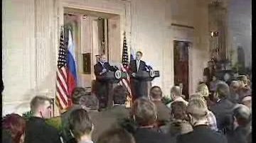 Совместная пресс-конференция с Президентом Соединенных Штатов Америки Джорджем Бушем