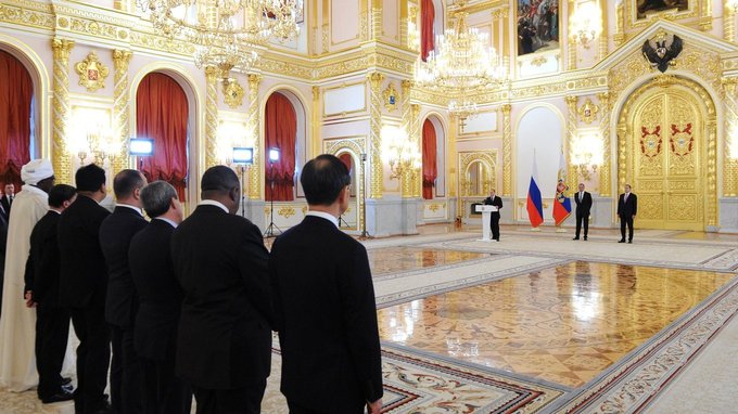Выступление на церемонии вручения верительных грамот Президенту России