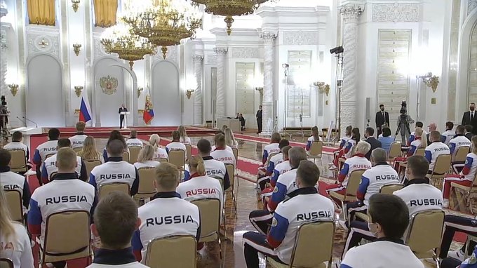 Встреча с олимпийской сборной России