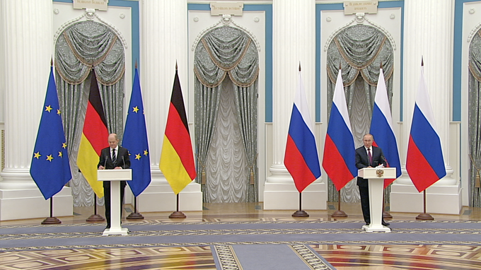 Пресс-конференция по итогам российско-германских переговоров