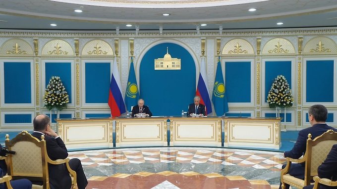 Президент России и Президент Казахстана сделали заявления для СМИ