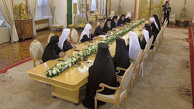 Выступление на встрече с представителями поместных православных церквей