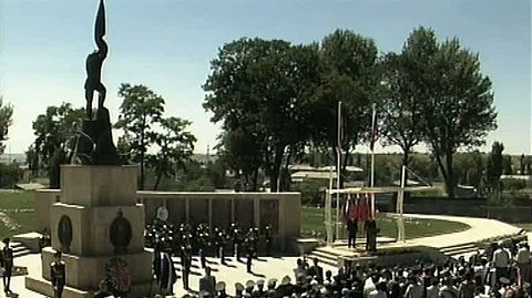 Выступление на церемонии открытия мемориала «Холм чести»