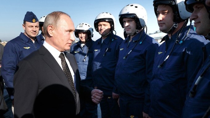 Беседа с лётчиками российских ВКС на базе Хмеймим