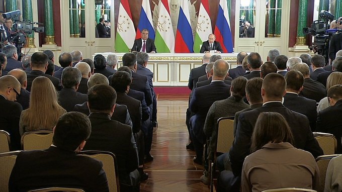 Press statements following Russian-Tajikistani talks