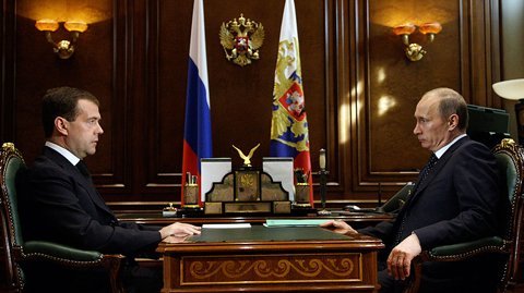 Рабочая встреча с Председателем Правительства Владимиром Путиным