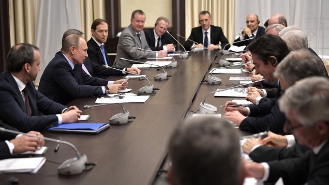 Meeting with representatives of Franco-Russian Chamber of Commerce and Industry Economic Council