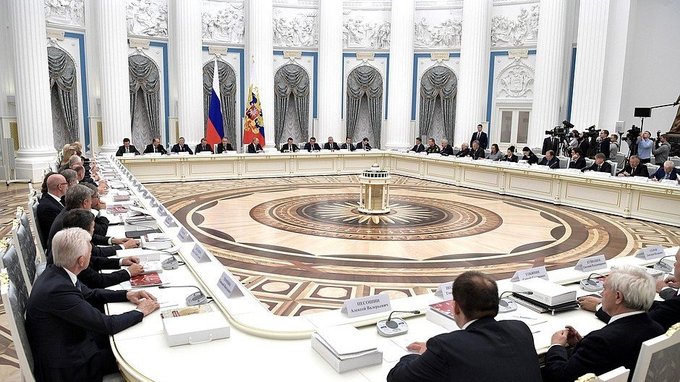 Совместное заседание Совета по развитию физической культуры и спорта и наблюдательного совета оргкомитета «Россия 2018»