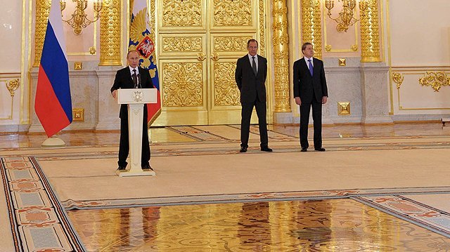 Presentation by foreign ambassadors of their letters of credence