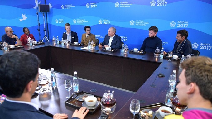 Meeting with participants of 19th World Festival of Youth and Students