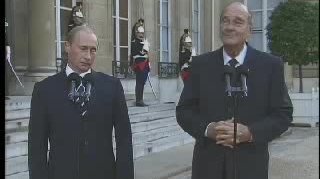 Заявления для прессы и ответы на вопросы перед началом встречи с Президентом Франции Жаком Шираком