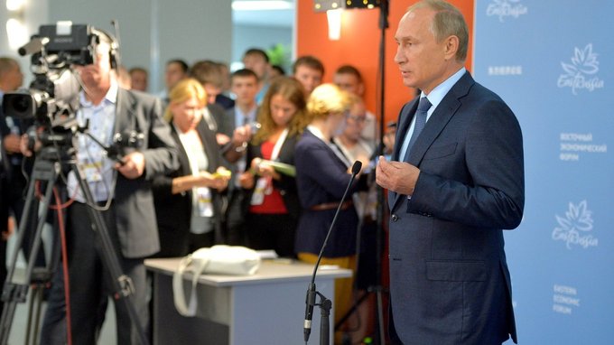 Владимир Путин ответил на вопросы российских журналистов