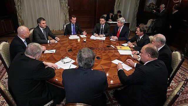 Встреча с руководством парламентских партий