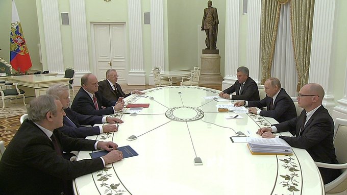 Встреча с руководителями фракций Государственной Думы