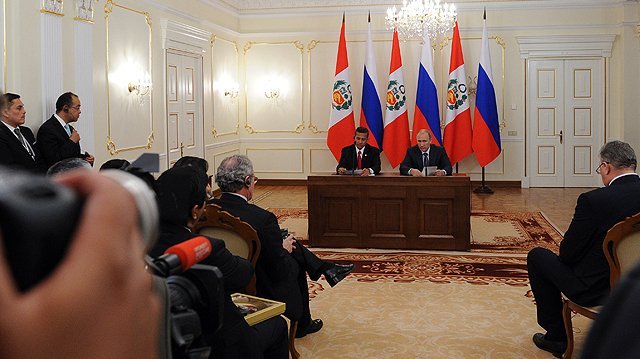 Заявления для прессы по итогам переговоров с Президентом Перу Ольянтой Умалой