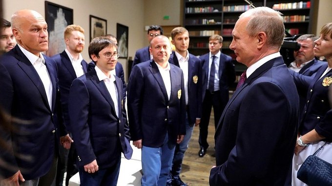 Встреча с членами сборных команд России по шахматам