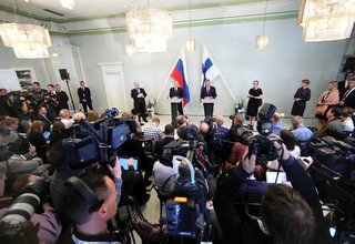 Совместная пресс-конференция с Президентом Финляндии Саули Ниинистё
