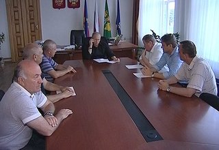 Оперативное совещание в связи с наводнением на Кубани