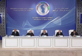 Press statement following the Fifth Caspian Summit