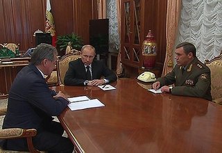 Рабочая встреча с Министром обороны Сергеем Шойгу