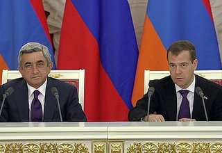Совместная пресс-конференция с Президентом Армении Сержем Саргсяном