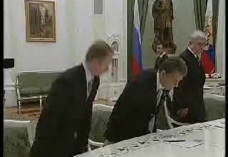 Начало встречи с Президентом Украины Виктором Ющенко