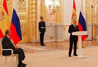 Выступление на церемонии вручения Королю Испании Хуану Карлосу I Государственной премии Российской Федерации