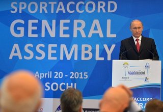 Vladimir Putin will take part in the General Assembly of the SportAccord International Convention